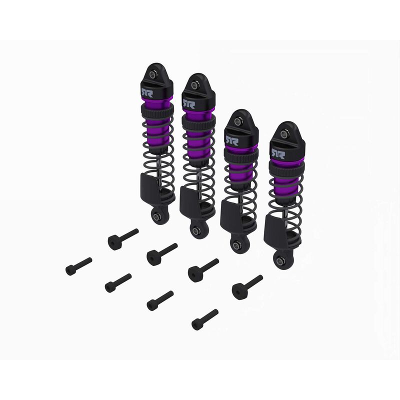 ARRMA ARA-2762 Mini Kraton Assembled Shock Set F/R 700cSt Purple (4pcs)