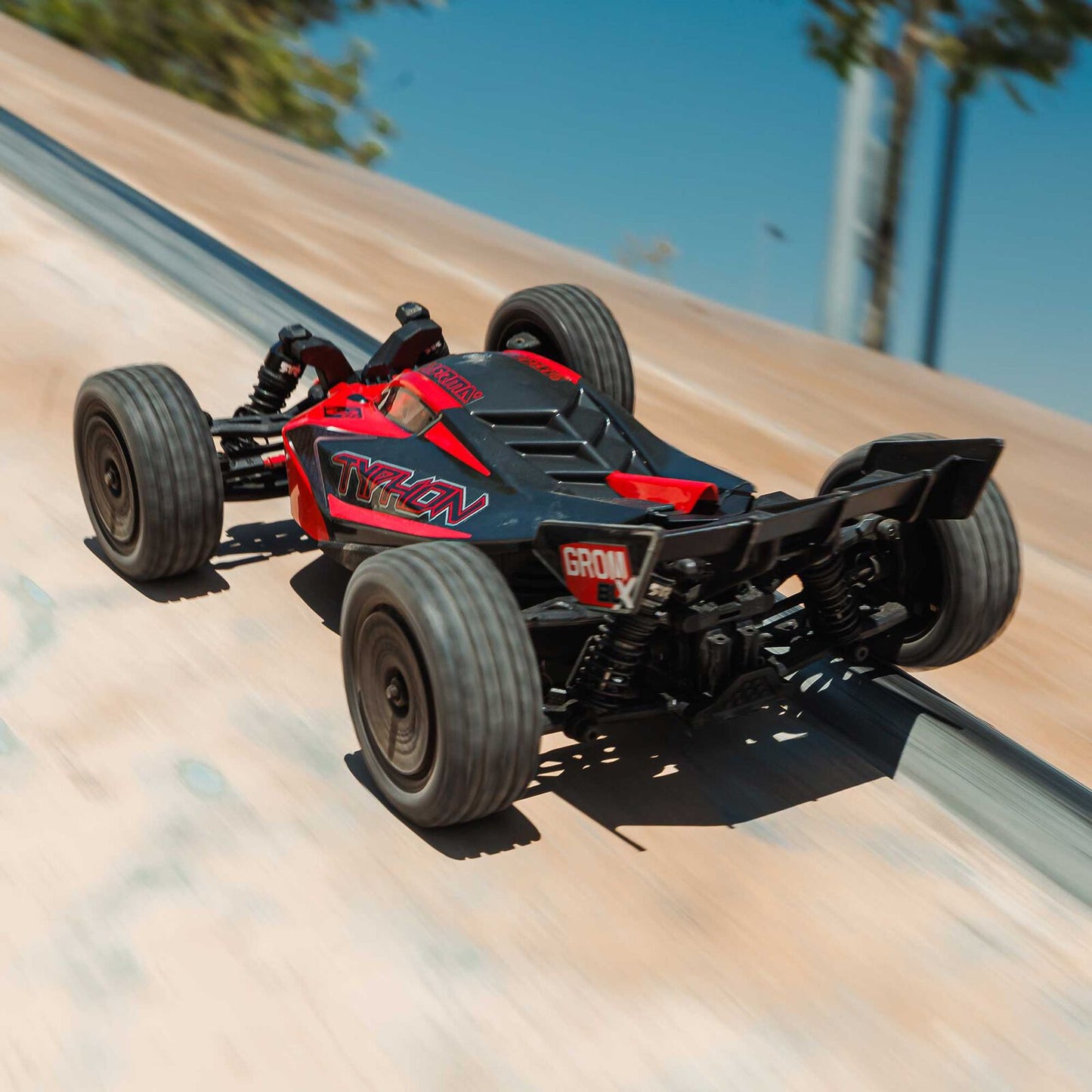 TYPHON GROM 223S BLX Brushless 4X4 Small Scale Buggy RTR with Battery & Charger, Red