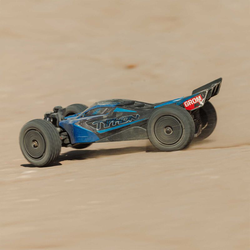 TYPHON GROM 223S BLX Brushless 4X4 Small Scale Buggy RTR with Battery & Charger, Blue