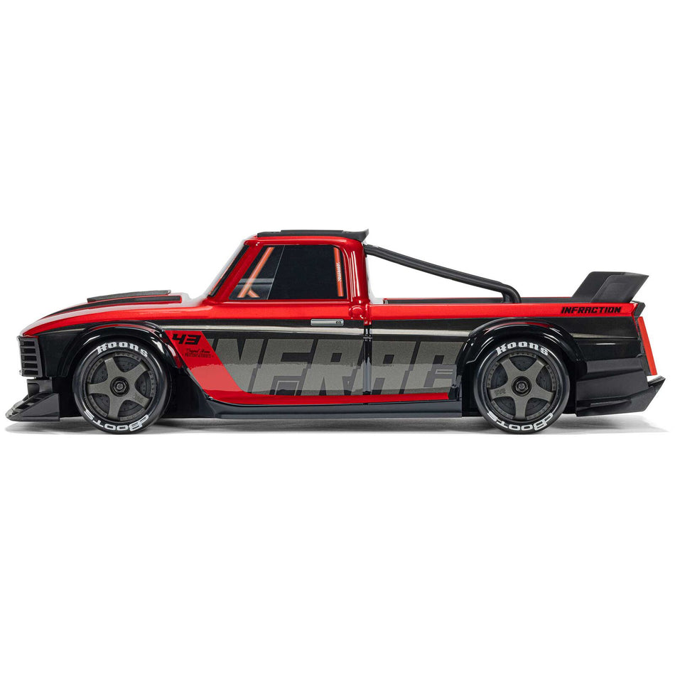 ARRMA ARA2315ST1 INFRACTION GROM 3S 1/12 4X4 RTR with Battery & Charger - Red/Black