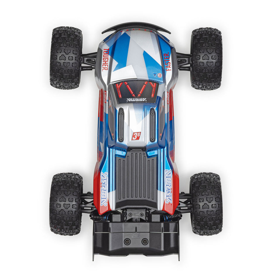 ARRMA 1/16 Mini KRATON 3S BLX 4X4 RTR Speed Truck – Red/Blue | w/ Battery & Charger