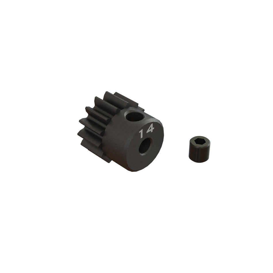 ARRMA 14T Pinion Gear – 0.8Mod CNC Steel, 1/8" Bore for 3.2mm Motors [ARA311076]