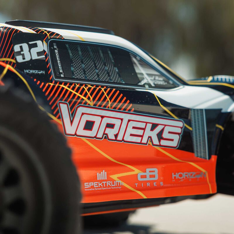 ARRMA 1/10 VORTEKS MEGA 550 2WD Stadium Truck RTR with Battery & Charger, Orange