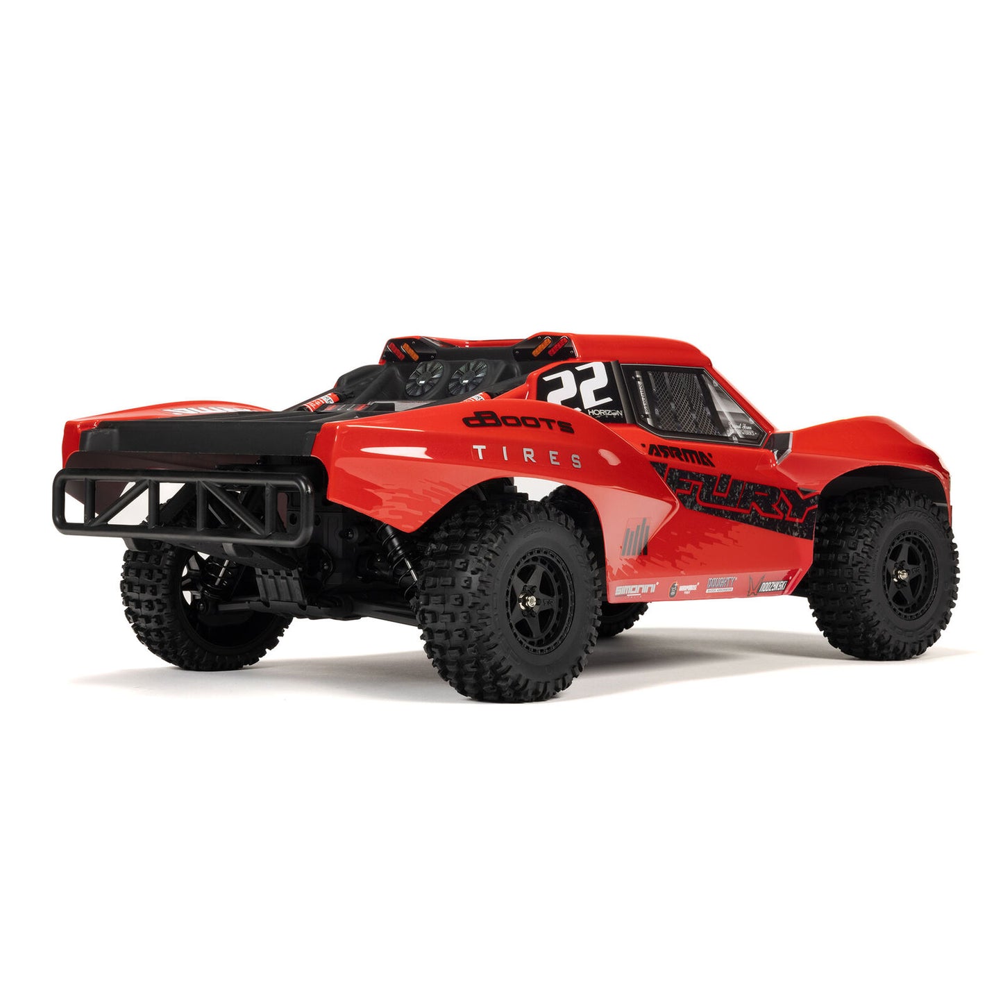 ARRMA 11/10 FURY MEGA 550 2WD Short Course Truck RTR with Battery & Charger, Red