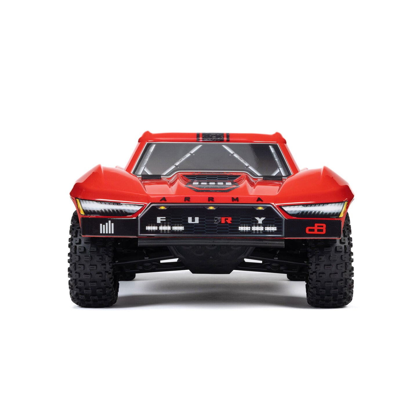 ARRMA 11/10 FURY MEGA 550 2WD Short Course Truck RTR with Battery & Charger, Red