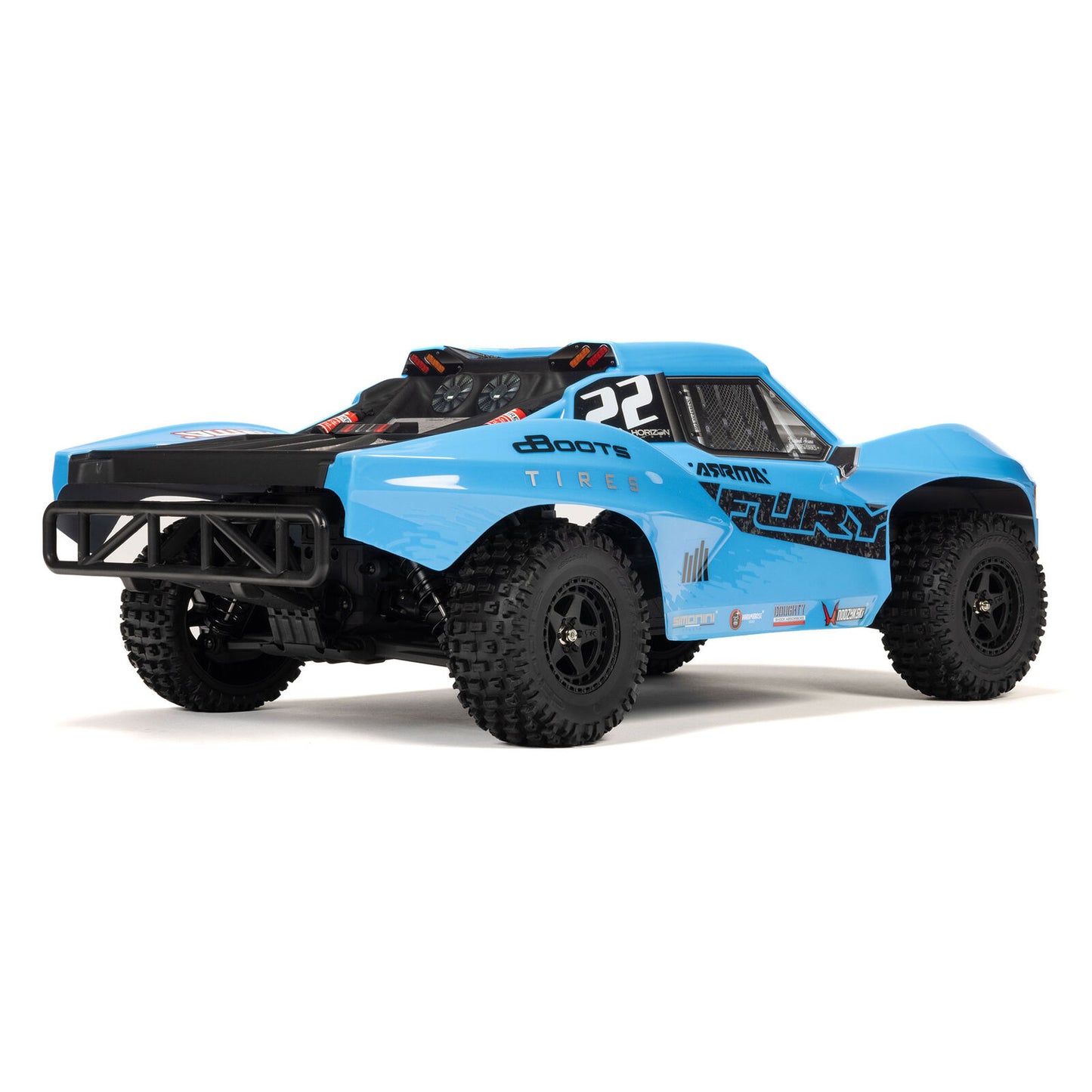 ARRMA 1/10 FURY MEGA 550 2WD Short Course Truck RTR with Battery & Charger, Blue