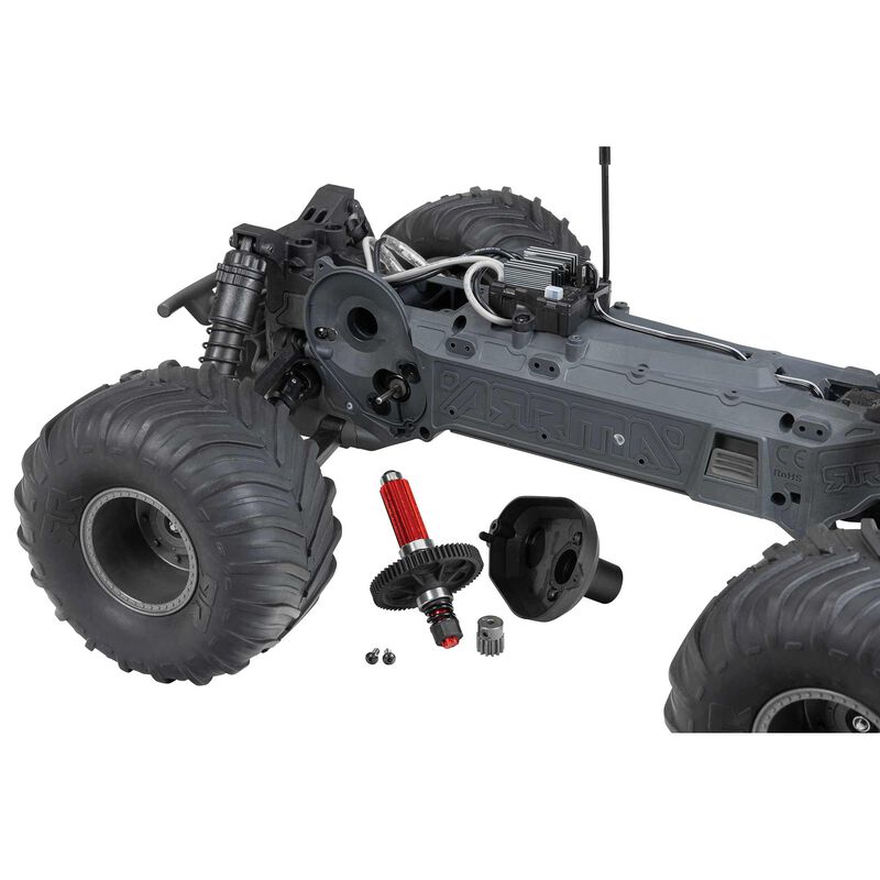 GORGON 2wd MT 1/10 Ready to Assembly KIT SMART USB charger & Battery Gunmetal