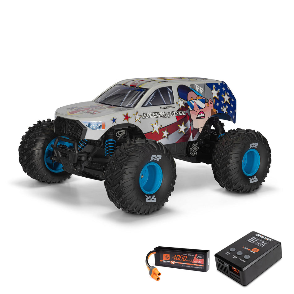 ARRMA ARA3530SFFT1 1/10 Freedom Flyer 223S 2WD RTR Brushless Monster Truck (Battery & Charger Included)