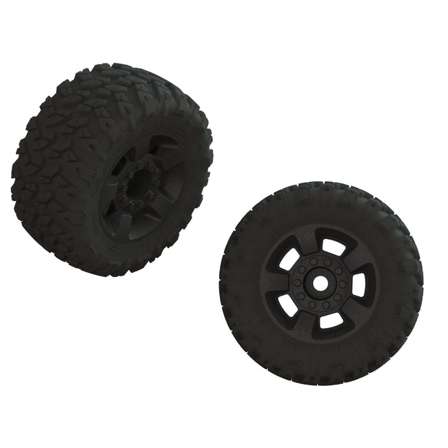 dBoots RAGNAROK'Tire Set Glued (Black) (1 Pair)