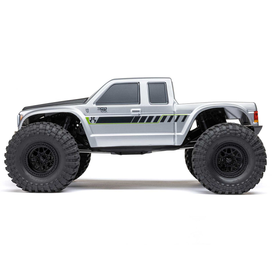 Axial 1/10 SCX10 III Coyote 4X4 RTR Brushed Rock Crawler, Silver