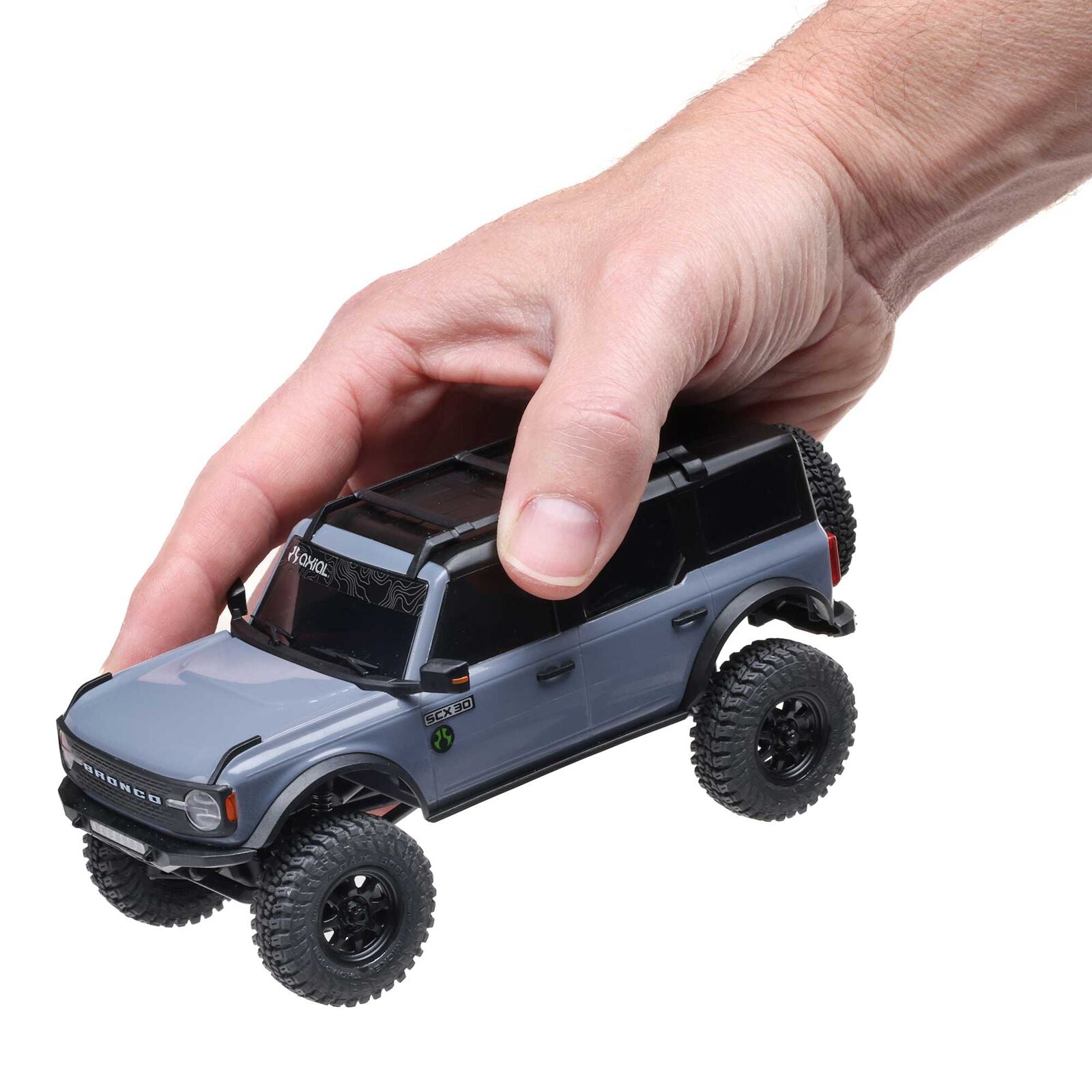 Axial SCX30 1/30 Ford Bronco 4X4 RTR Brushed Rock Crawler, Blue