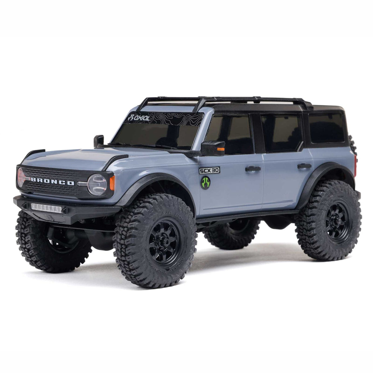 Model of a Ford Bronco SUV on a white background