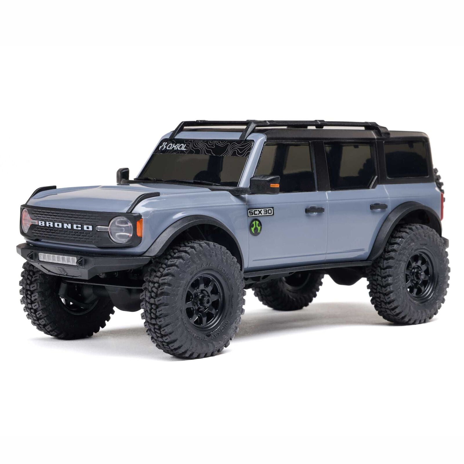 Model of a Ford Bronco SUV on a white background