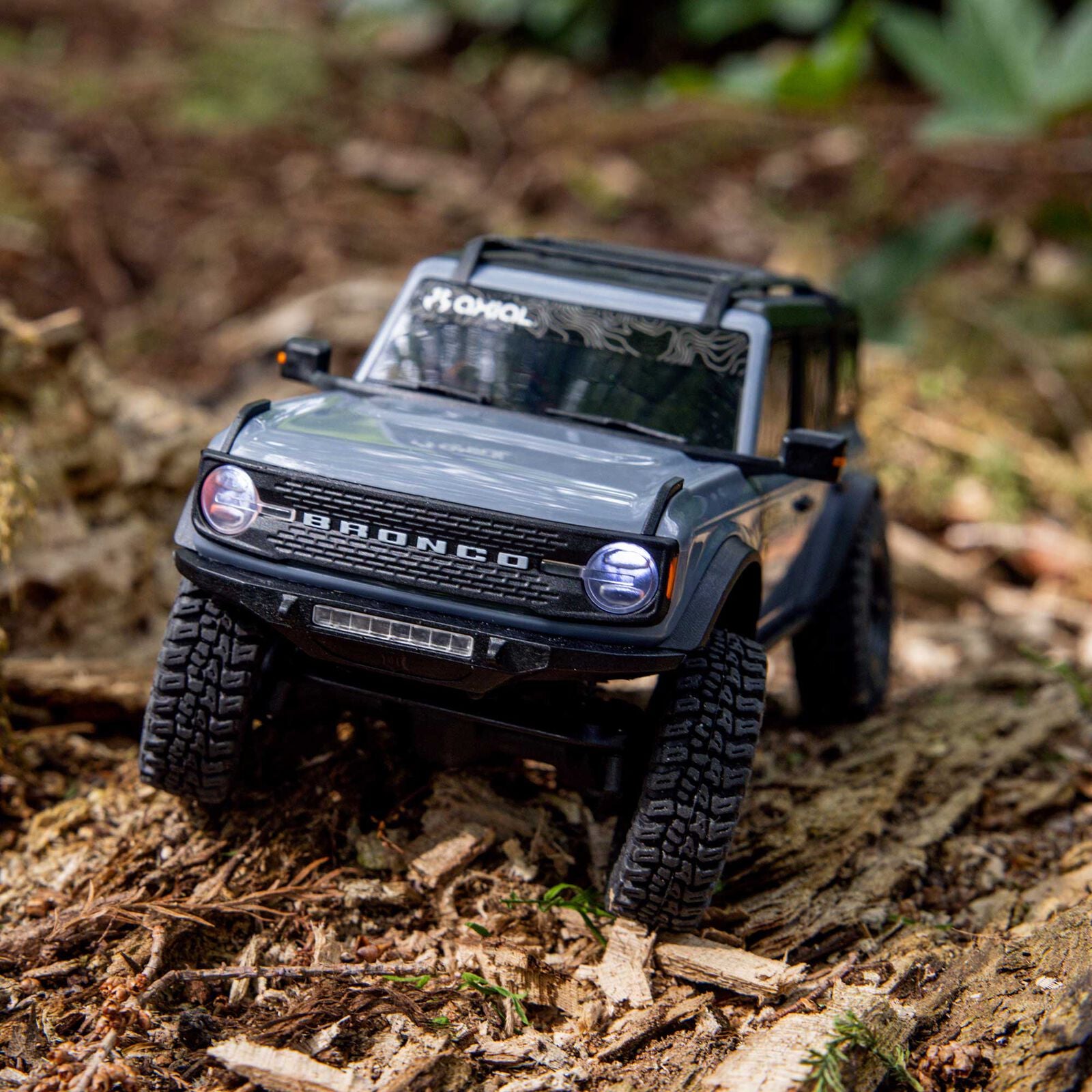 Axial SCX30 1/30 Ford Bronco 4X4 RTR – Brushed Rock Crawler, Gray