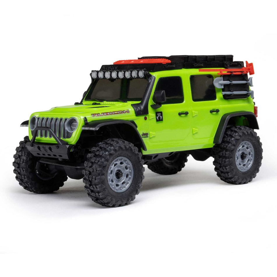 Axial 1/30 SCX30 Jeep Wrangler JLU 4X4 RTR Brushed Rock Crawler, Green
