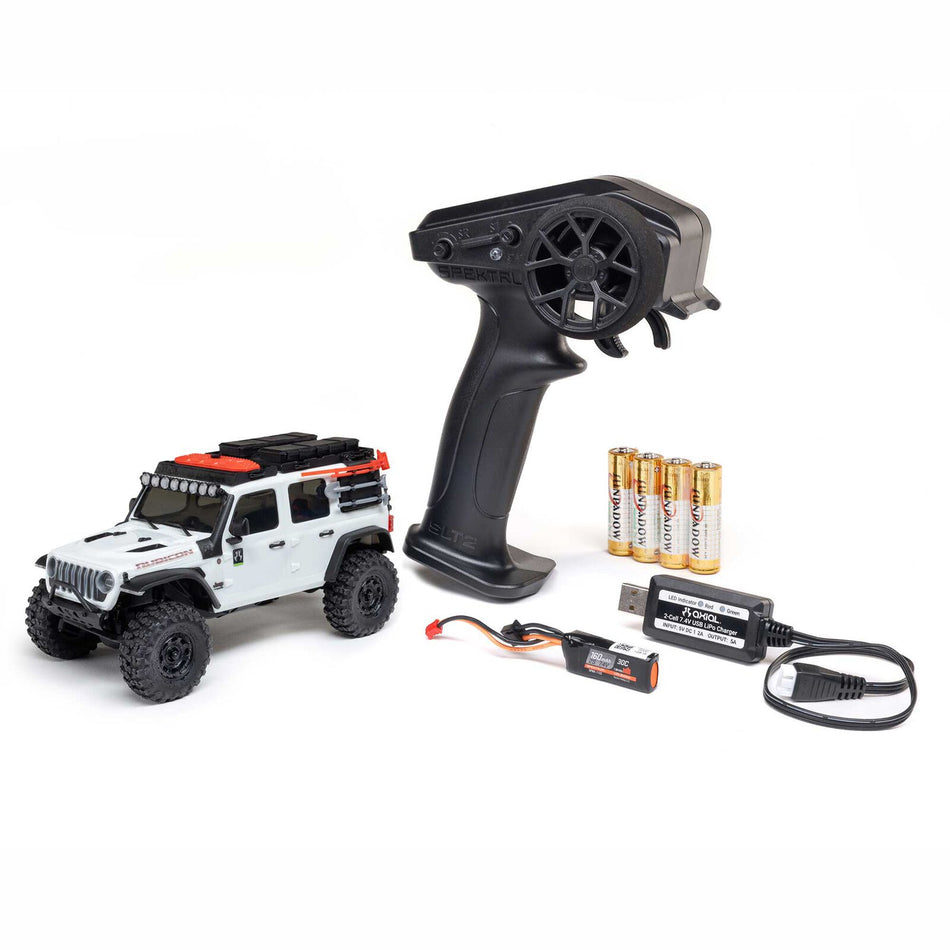 Axial SCX30 1/30 Jeep Wrangler JLU 4X4 RTR – White | AXI-2261T2