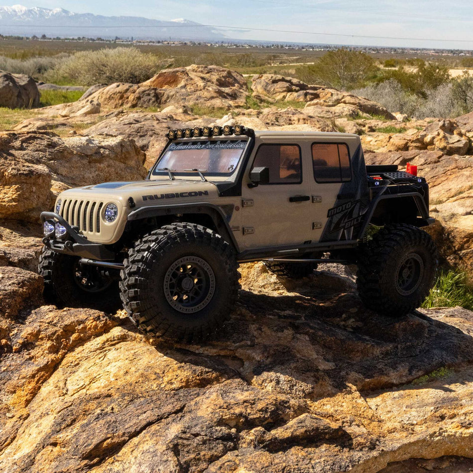 Axial AXI-2443T1 1/10 SCX10 III Motobilt Waypoint Jeep JT Gladiator RTR Brown