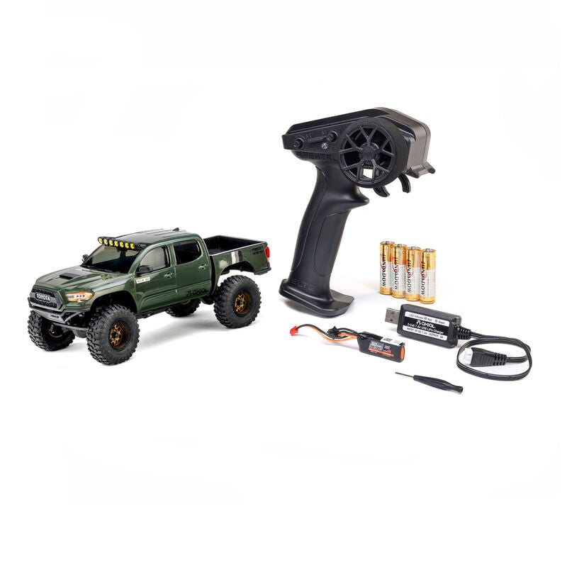 Axial AXI-3289T2 1/30 SCX30 Toyota Tacoma TRD Pro Extreme Off-Road 4X4 RTR Brushed Rock Crawler, Tan