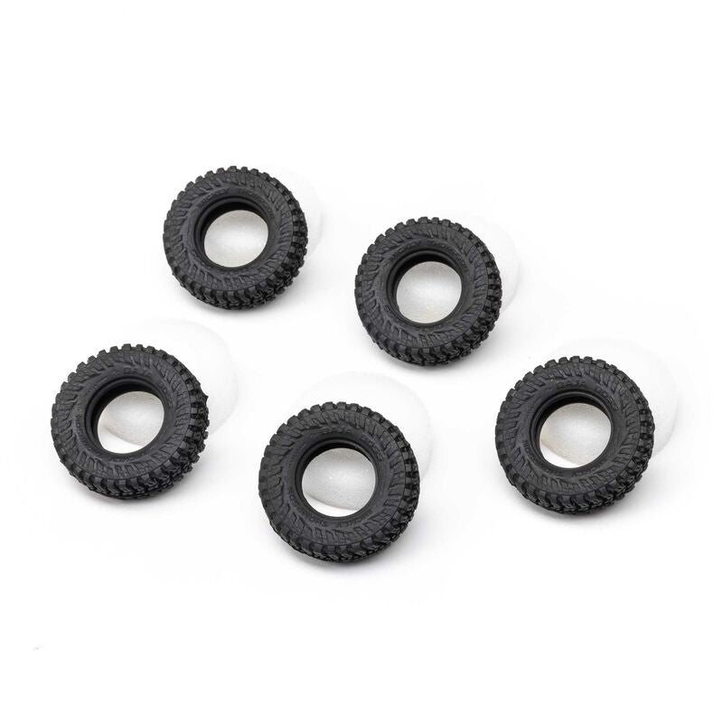 Axial Tires & Foam (5), M/T Baja Boss: SCX30 AXI-3302