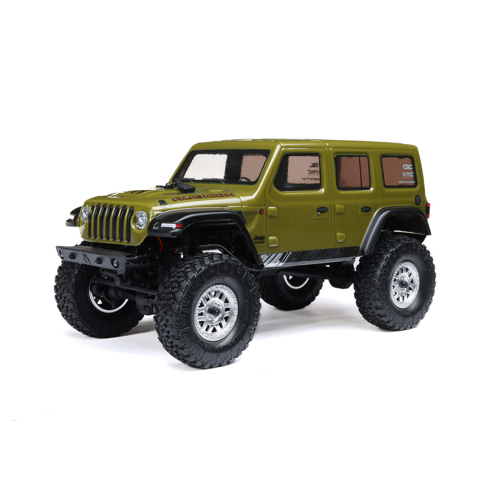 SCX24 2019 Jeep Wrangler JLU CRC, Green: 1/24 4WD RTR