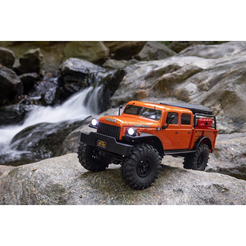 Axial SCX24 1940s Dodge Power Wagon Body - Orange, 4-Door