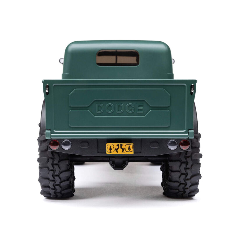 SCX24 40's 4 Door Dodge Power Wagon, Green: 1/24 4WD-RTR