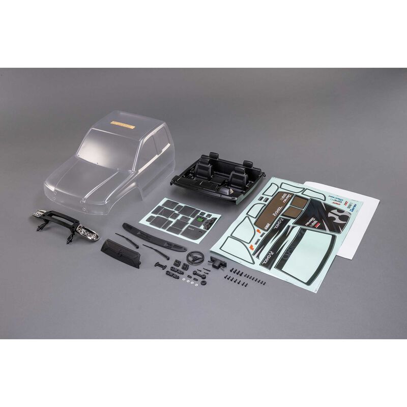 AXIAL SCX6: Body & Interior Set (Clear): Trail Honcho