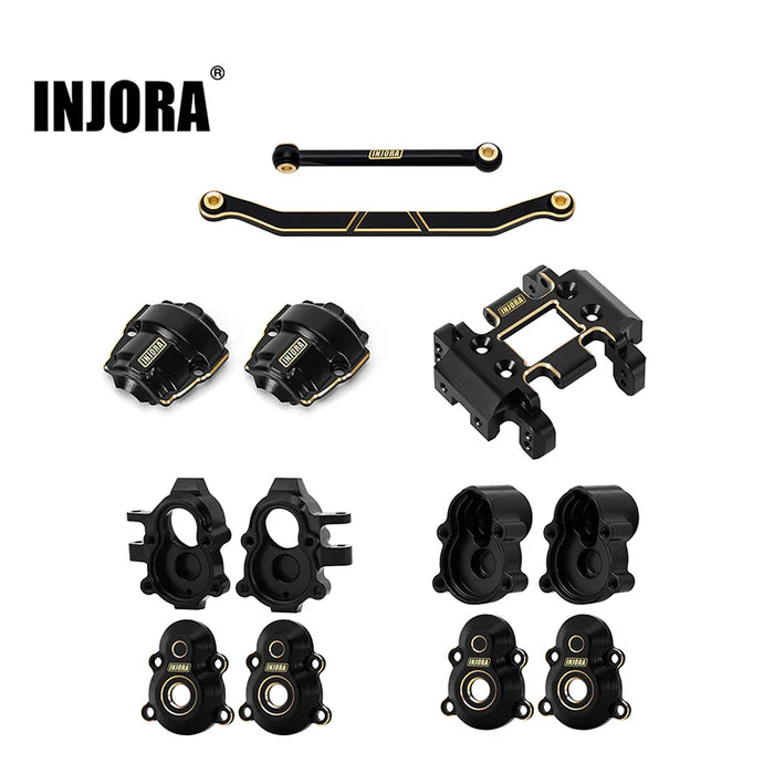 INJORA Black Brass Upgrade Parts for 1/18 Redcat Ascent-18