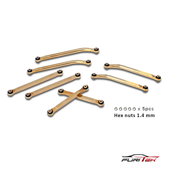 Furitek FRU2135 Brass High Clearance Links Set for SCX24 Gladiator