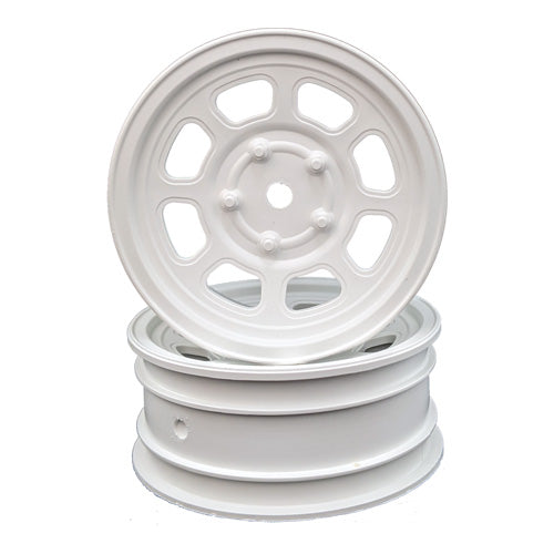 Speedway Buggy Wheels for Associated B6 / Customworks 4 / Front / WHITE / 4pcs