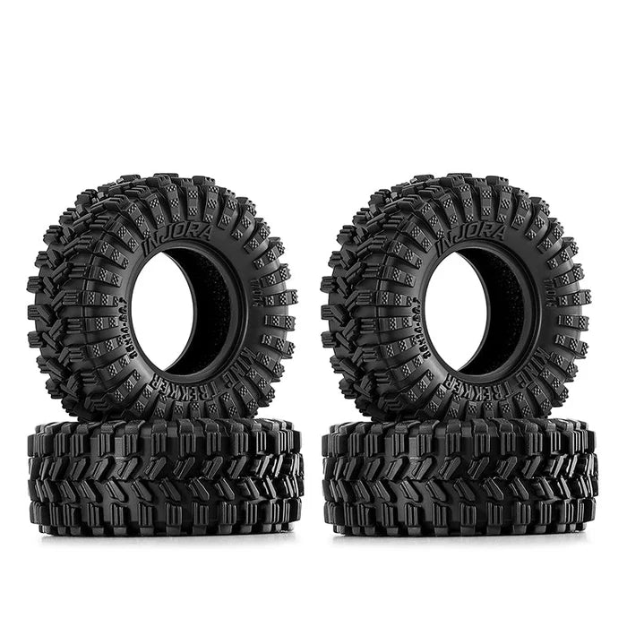 INJORA 0.7" 35*14mm King Trekker Tires for 1/30 SCX30 (T7014) (4)