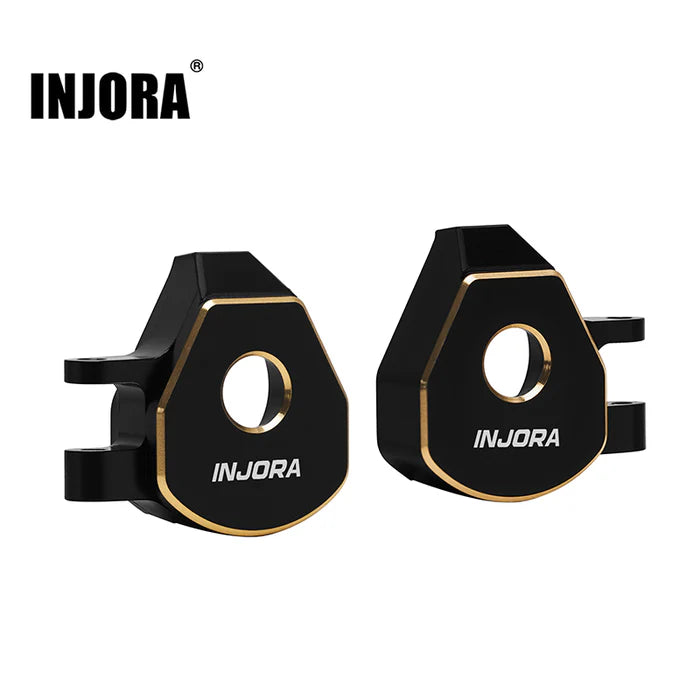 INJORA Black Coating Brass Steering Knuckles for 1/32 Redcat Ascent-32