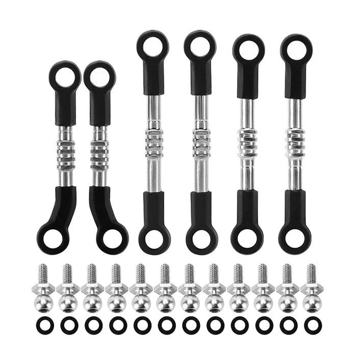 INJORA Adjustable Stainless Steel Links Set for Losi Micro-B Micro-T