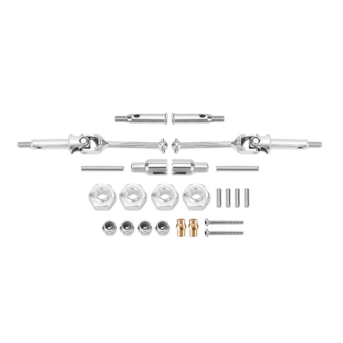 INJORA Stainless Steel CVD Drive Shaft, Axles, Wheel Hexes Set for Losi Micro-B Micro-T