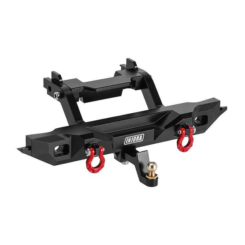INJORA CNC Aluminum Rear Bumper with Lights for 1/18 TRX4M Defender (4M-88R)