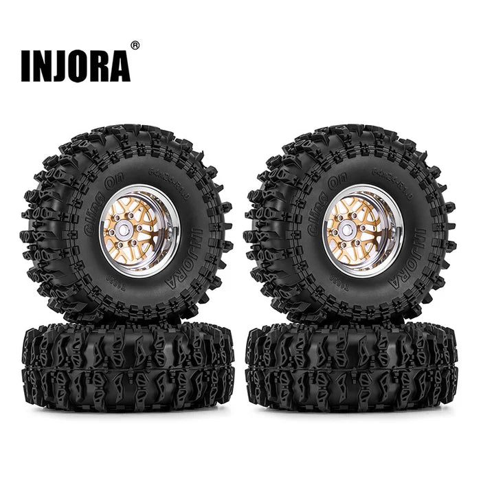 INJORA 1.0" 64*24mm -4.4mm Offset ModuWheel Set for Micro Crawlers