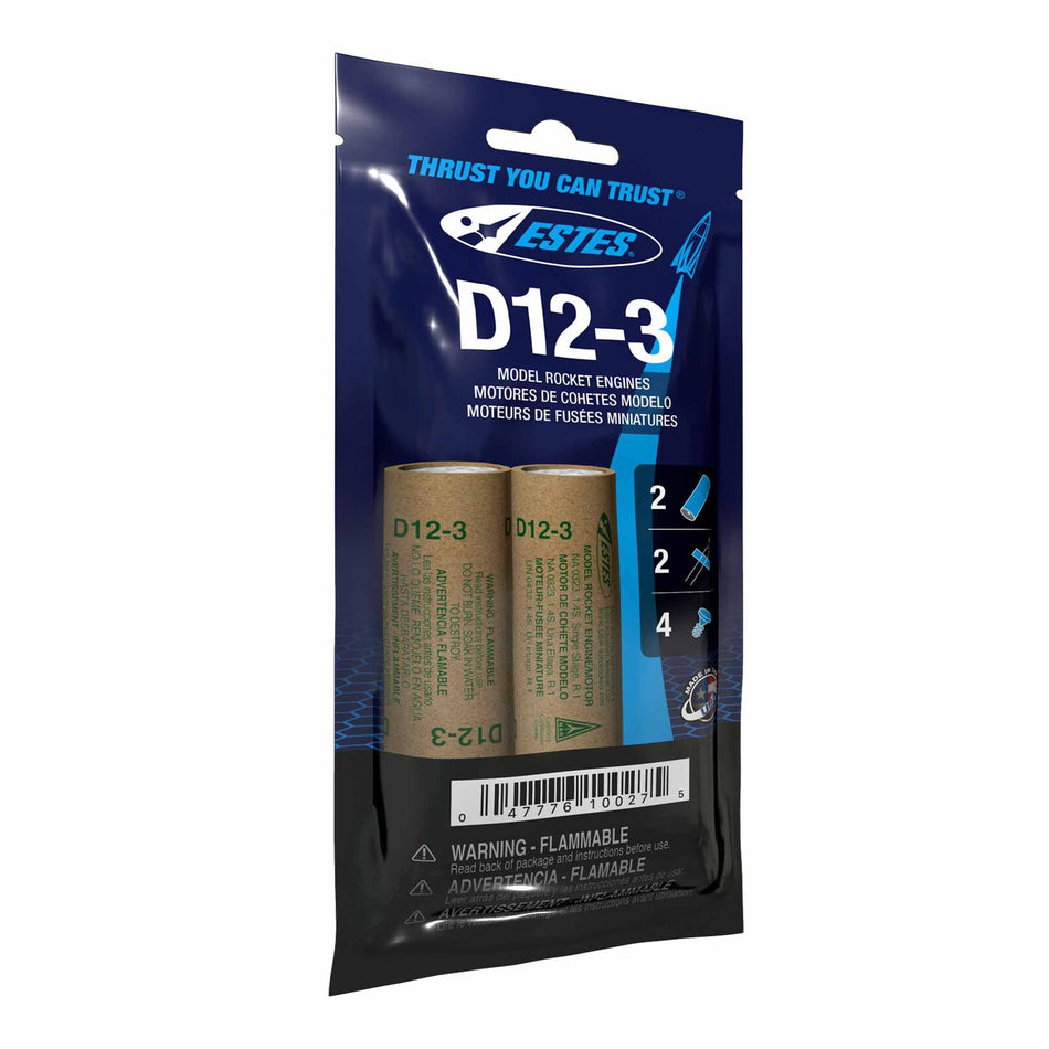 Estes Model Rocket Engine D12-3 Standard Engine (2)