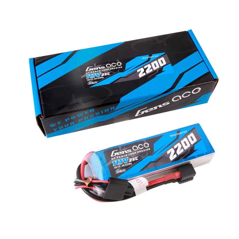 11.1V 2200mAh 3S 25C G-Tech Smart LiPo: Universal