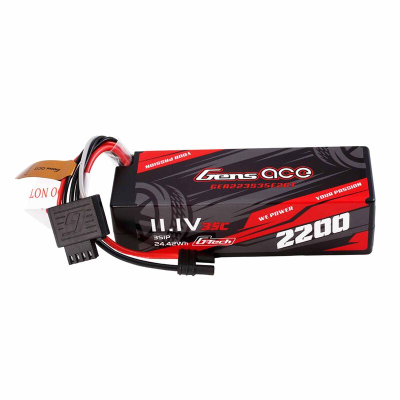 Gens Ace 2200mAh 3S 35C LiPo Battery – 11.1V with iEC2 Plug for Losi Grom