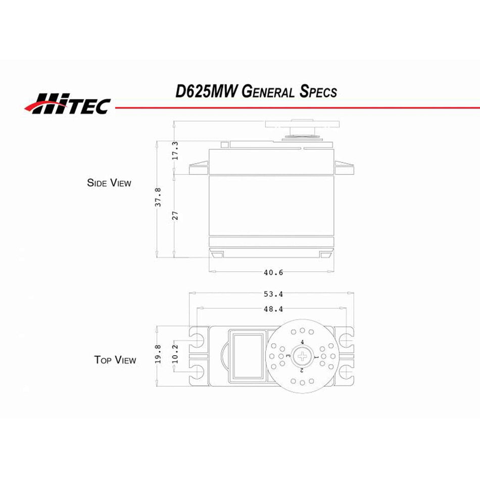 Hitec D625MW Standard Digital High Speed Metal Gear Servo