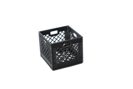 Black milk crate