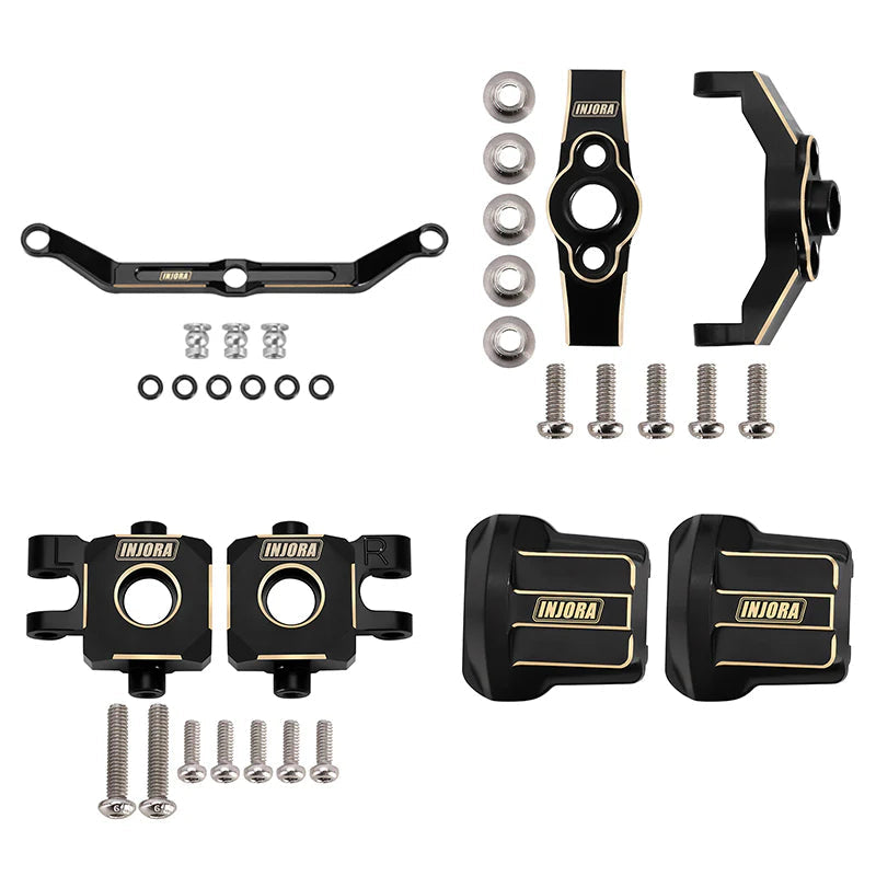 INJORA Black Brass Upgrade Parts for 1/18 TRX4M