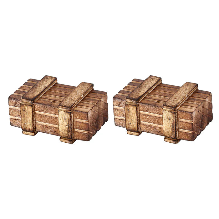 INJORA Mini Wooden Box Decoration Scale Accessories for 1/18 1/24 RC Crawlers