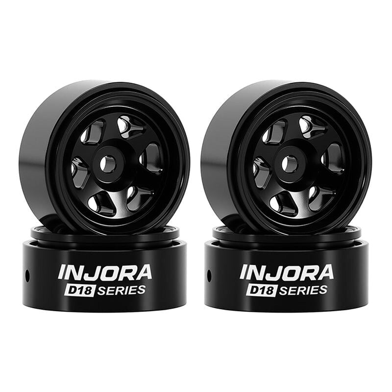 Injora 0.7" D18 6-Spoke Beadlock Wheels (W7001)