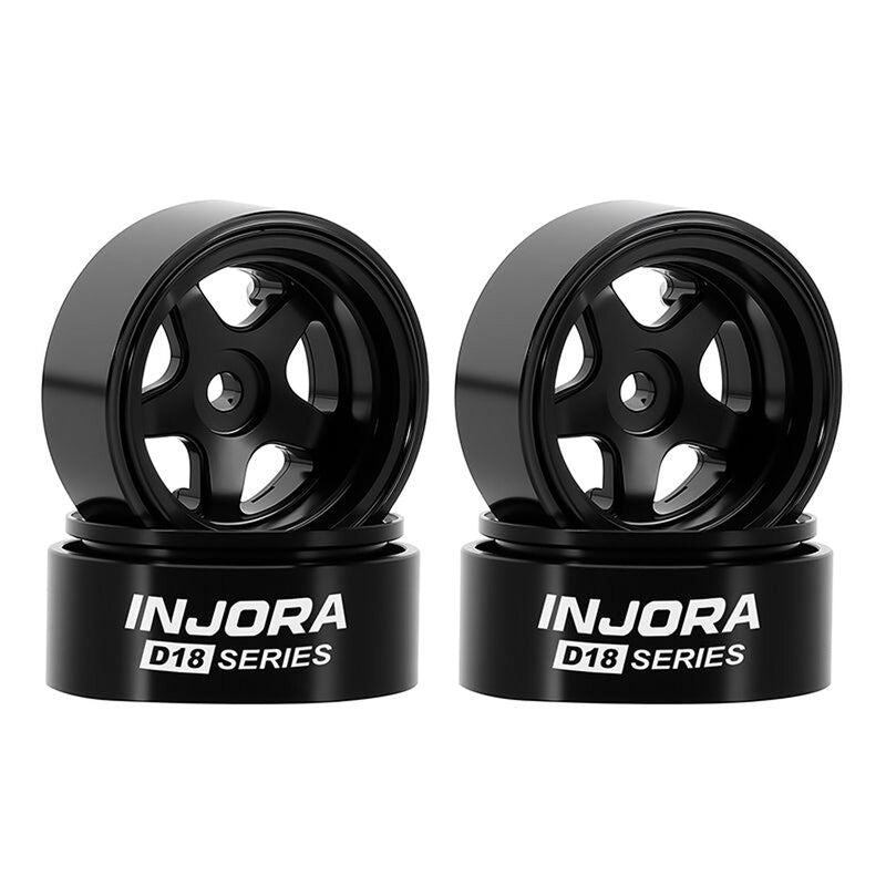 Injora 0.7" D18 5-Spoke Beadlock Wheels (W7002)