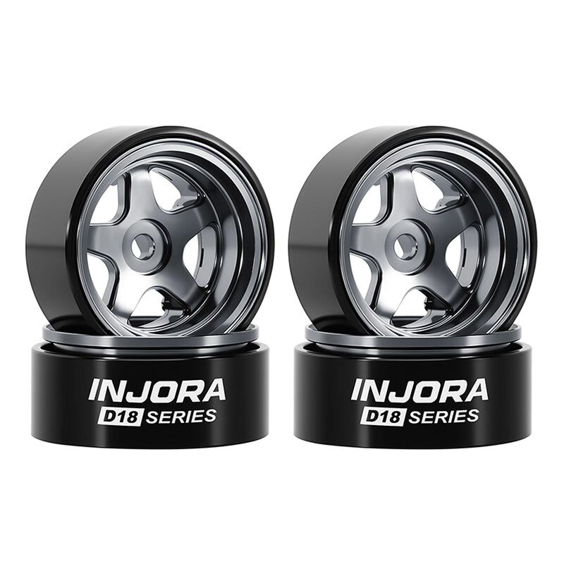 Injora 0.7" D18 5-Spoke Beadlock Wheels (W7002)
