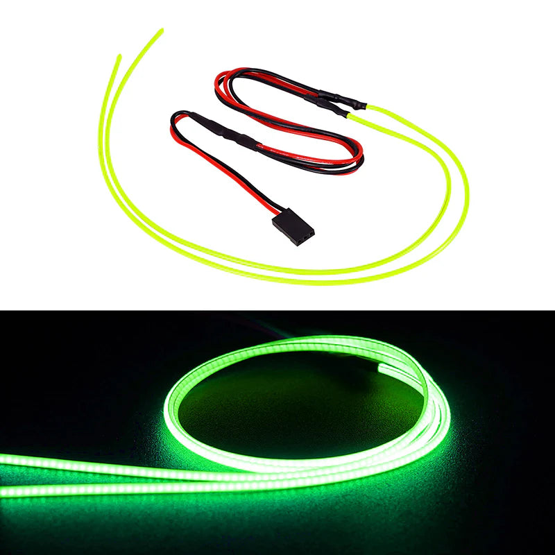 INJORA Flexible Cuttable LED Strip Lights for RC Cars Green
