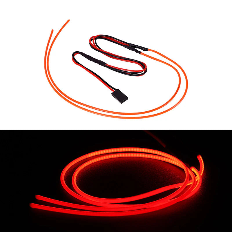INJORA Flexible Cuttable LED Strip Lights for RC Cars Red ...