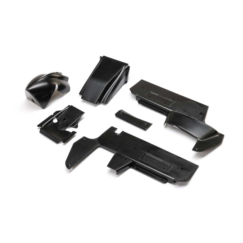 Body Panel Set, Black: 22S Sprint Car
