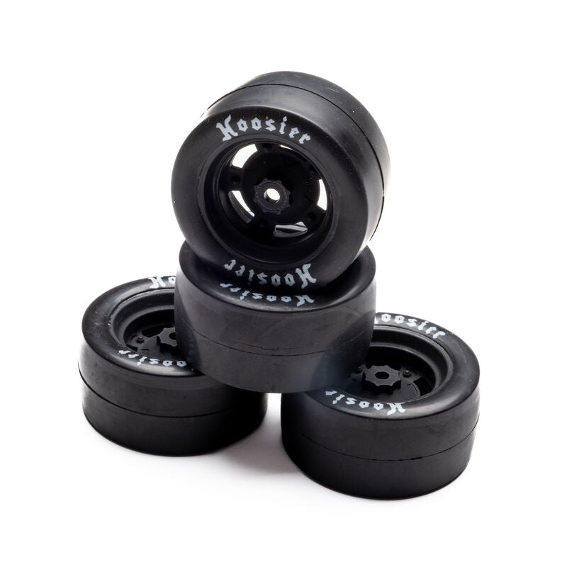 Losi Hoosier Mounted Tires, Medium (4): GROM ALM